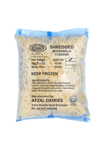 Mozzarella Shredded 100 – 2 kg